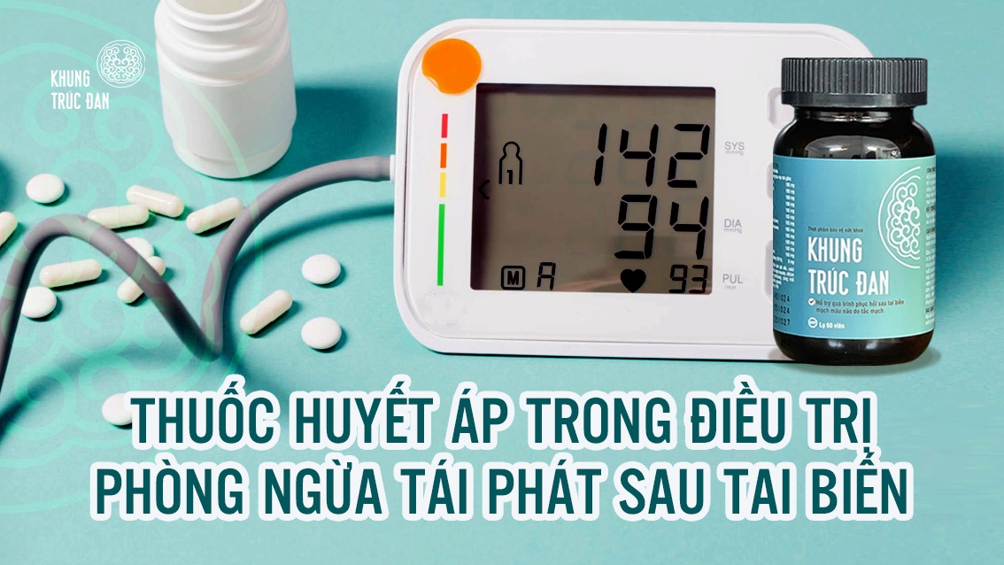 Thuốc huyết áp trong điều trị phòng ngừa tái phát sau tai biến
